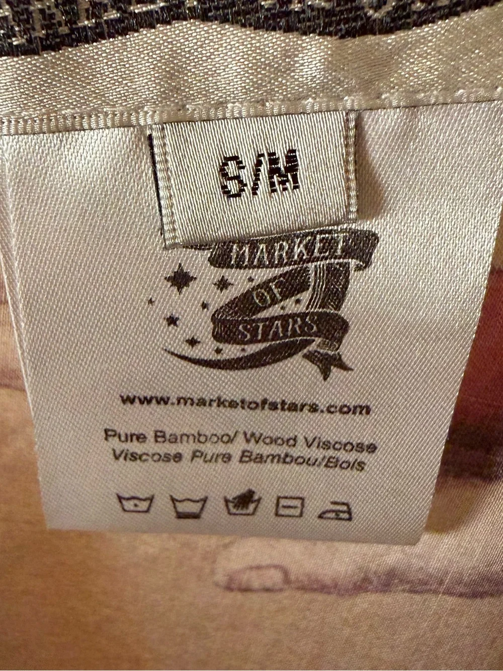 Market of Stars Friendship Love & Truth Vintage Wash Bohéme Long Slip Dress S/M - Picture 6 of 7